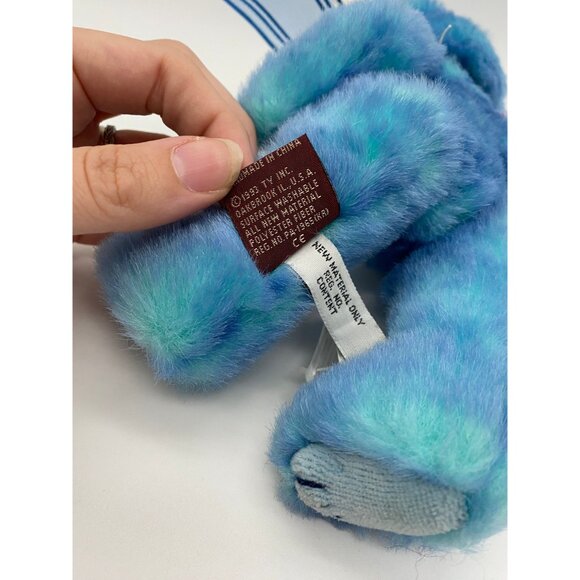 1993 Ty Beanie Babies The Attic Treasure Collection "Azure" Blue Bear Plush - Picture 8 of 9